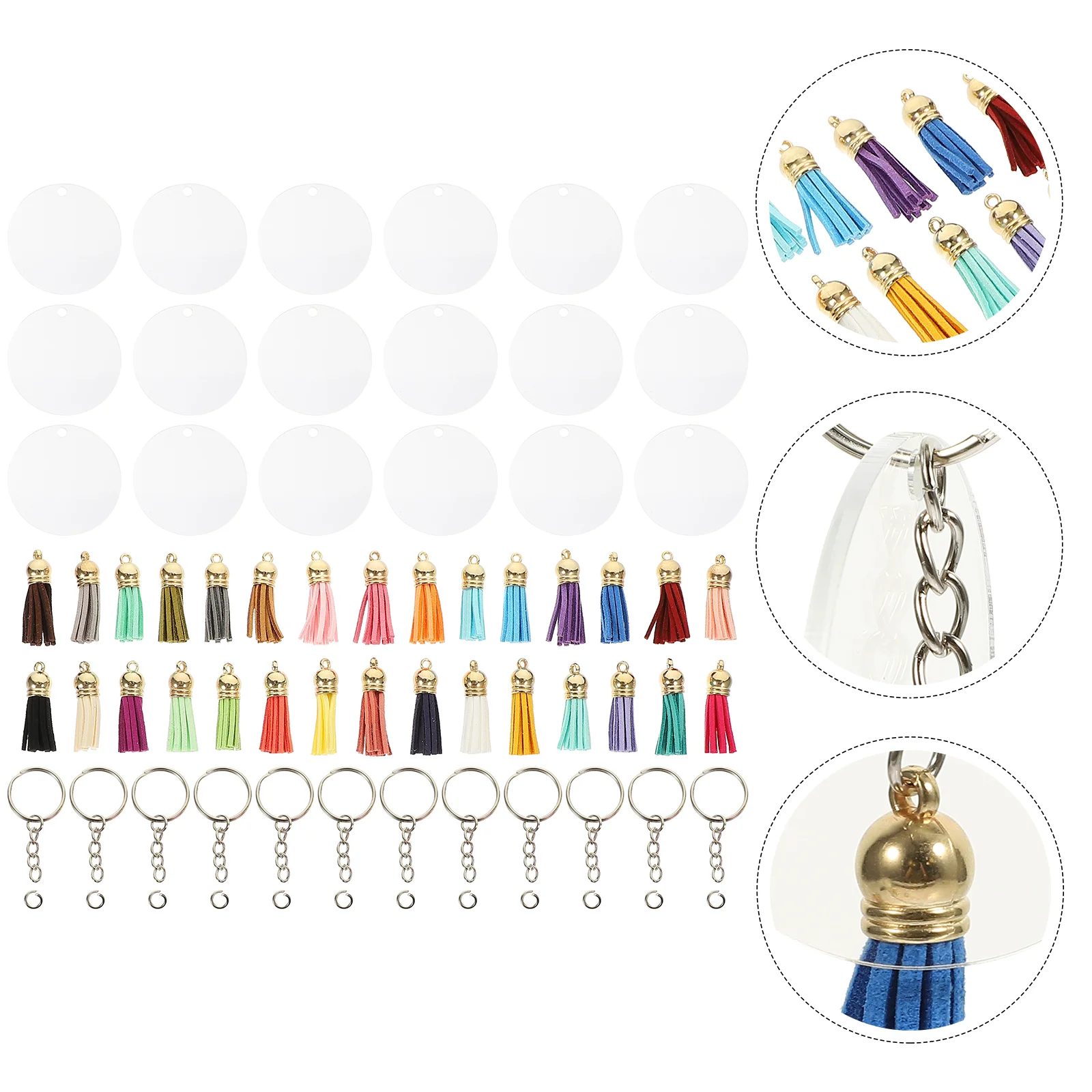 

Брелок-подвеска для ключей, 30 комплектов