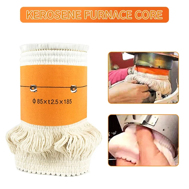 

Kerosene Stove Wick 65/75/85/95/120mm High Quality Glass Fiber 100% Cotton Heaters Wick Durable Long-Lasting Burner Cores