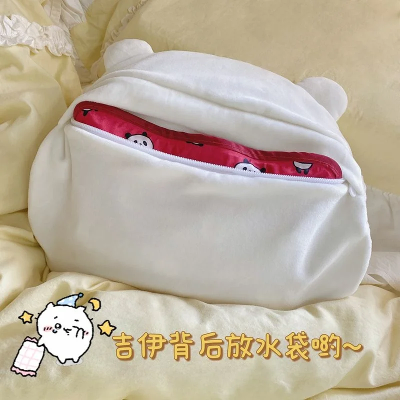 Chiikawa мультяшная сумка для горячей воды заряжаемая милая посуда Hachiware Usagi грелка