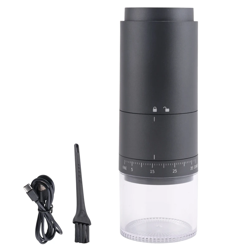 Портативная кофемолка с батарейным питанием и 38 регулируемыми настройками для