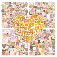 60 100 kawaii cute cartoon bear cartoon waterproof laptop luggage guitar phone sticker kids gift kawaii anime
