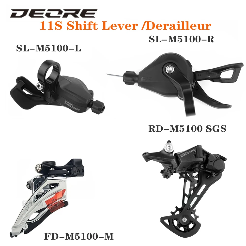 Скоростной переключатель передач Shimano Deore M5100 2x1 1 групповой набор FC-M5100-26/36T