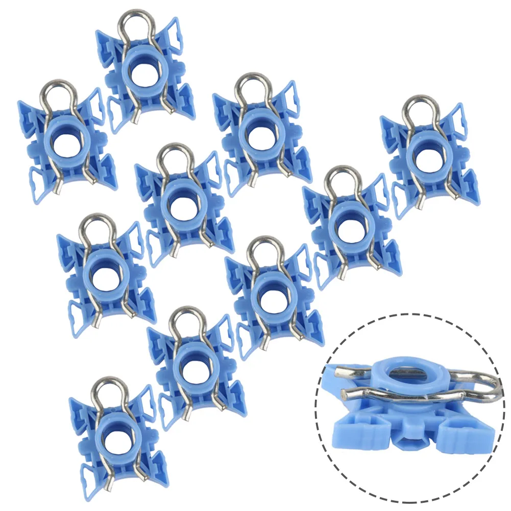 

10pcs Lifter Sliding Pivot Plastic Clips For BMW E32 E34 E36 Z4 513219388849 Blue Window Regulator Repair Clips