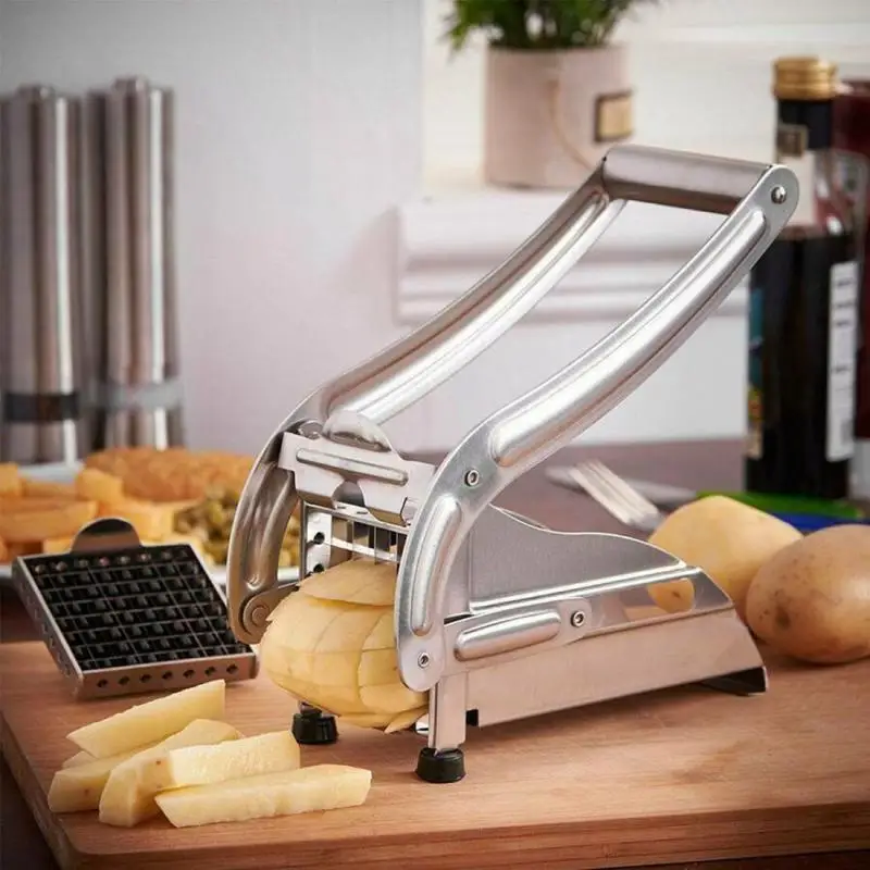 

Manual Potato Chips Maker French Fries Cutter Machine Meat Chopper Cutting Machine Potato Slicer Potato Cutter Kitchen Gadgets