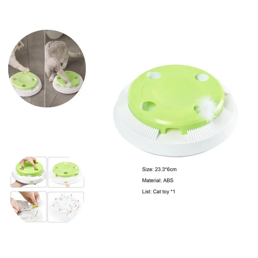 

Rotating Exquisite Funny Cat Toy Feather Product Accessories Mini Cat Teaser Toy Reusable for Home Use