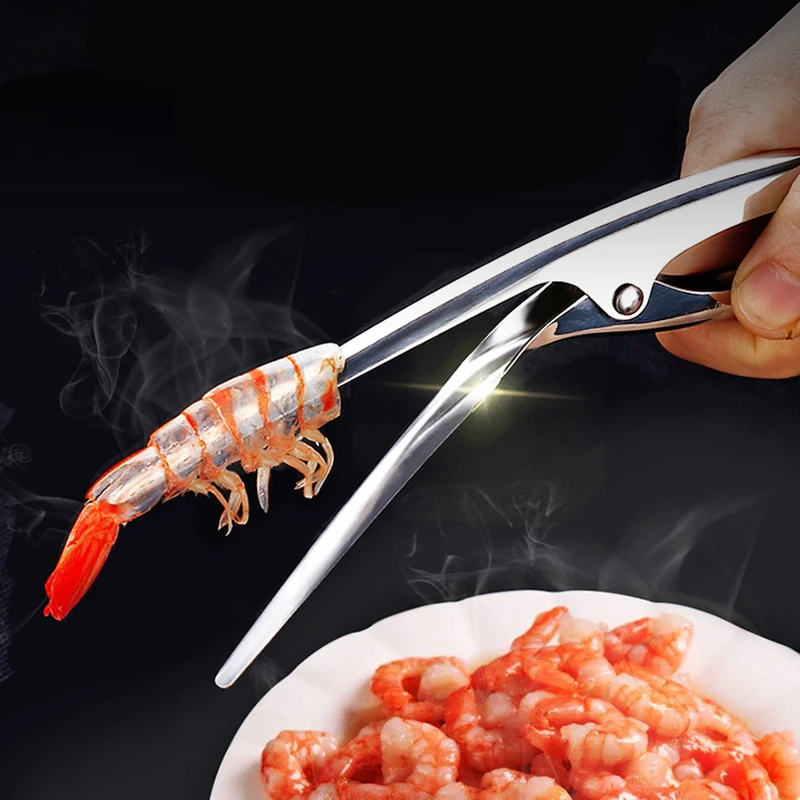 

Kitchen Accessories Shrimp Peeler Stainless Steel Seafood Cooking Tools Creative Convenient Shrimp Peel Device Kitchen Gadgets