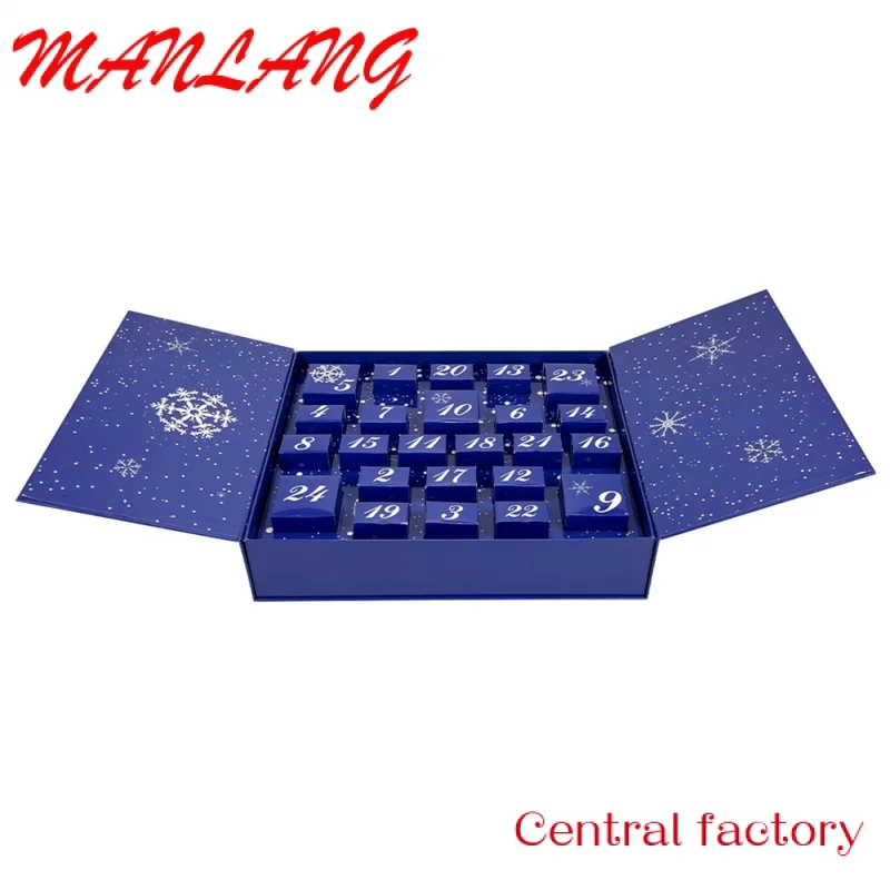 Пользовательский календарь пустой Рождественский коробка для шоколада оптовая