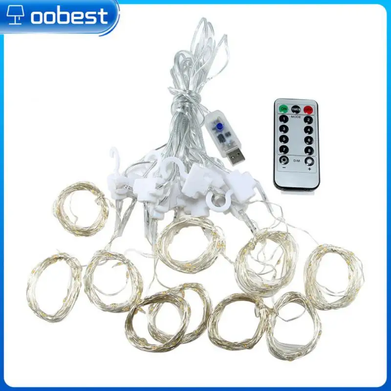 

USD LED Curtain Lights Garland Festoon Led Light Christmas String Lights Christmas Decorations 2022 Holiday Wedding Decorative