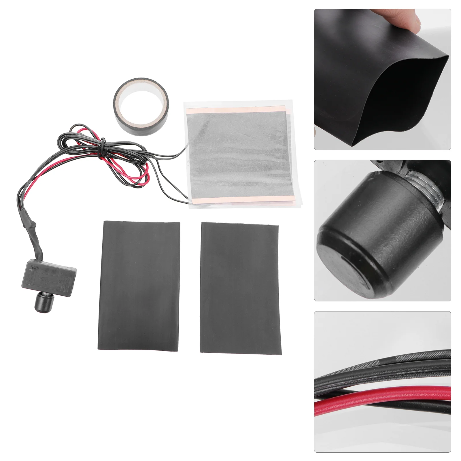 

Thermostat Handle Bike Grips 12 V Heated Covers Suite Common Motorbike Heating Handlebar Carbon Fiber Motorcycle Parts
