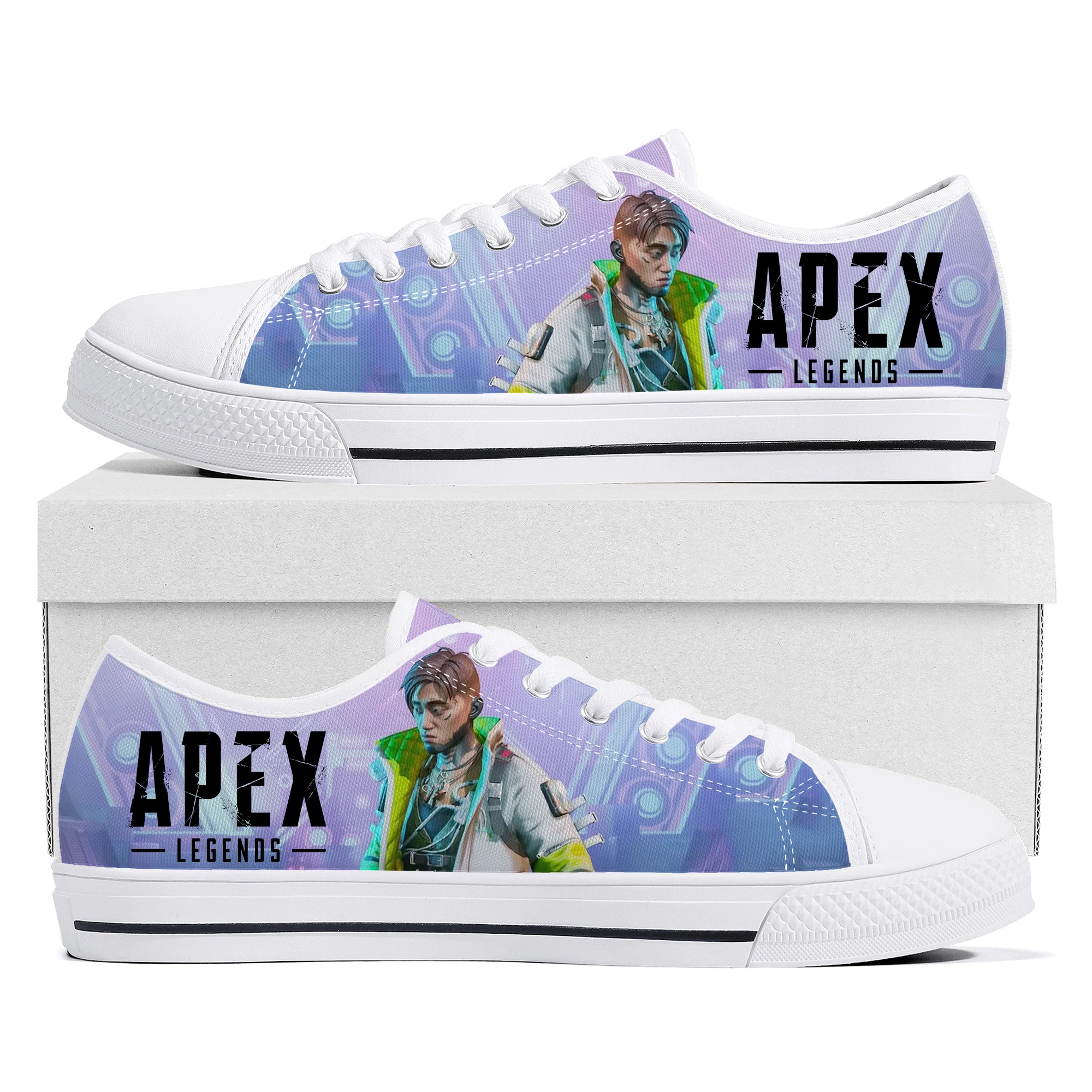 

Hot Cartoon Game Apex Legends Crypto Low Top Sneakers Womens Mens Teenager High Quality Canvas Sneaker Couple Custom Built Shoes