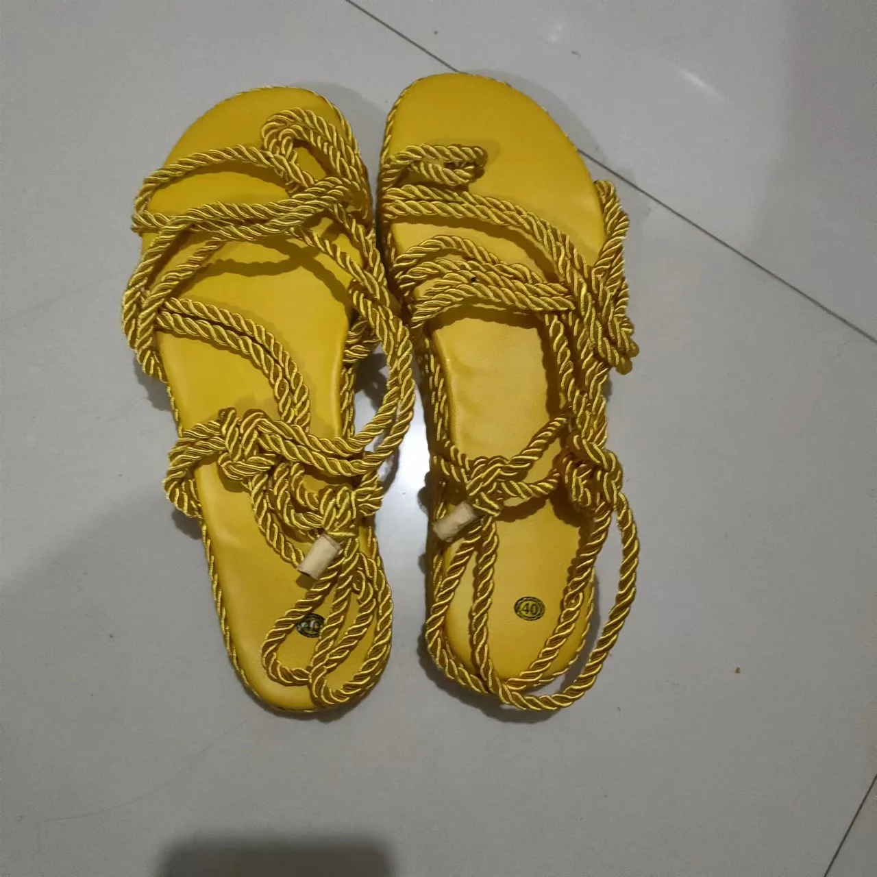 

Сандалии женские на плоской подошве, Модные Повседневные Дышащие туфли из пеньковой веревки, удобная обувь для девушек, черные, бежевые, лет...