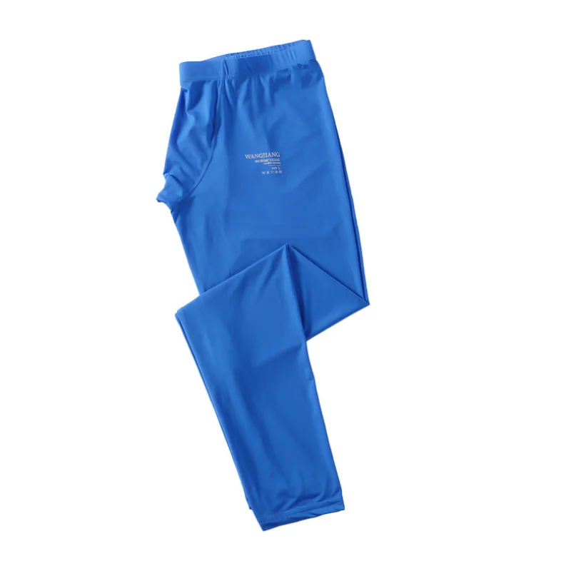 Мужские длинные однотонные теплые брюки Lohns зимние ледяные шелковые