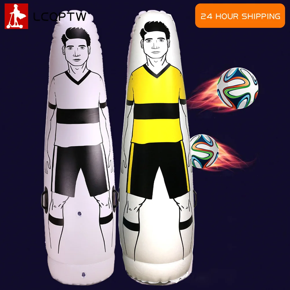 1.75m Adult Children Inflatable Football Training Goal Keeper Tumbler Air Soccer france futbol world Train Dummy