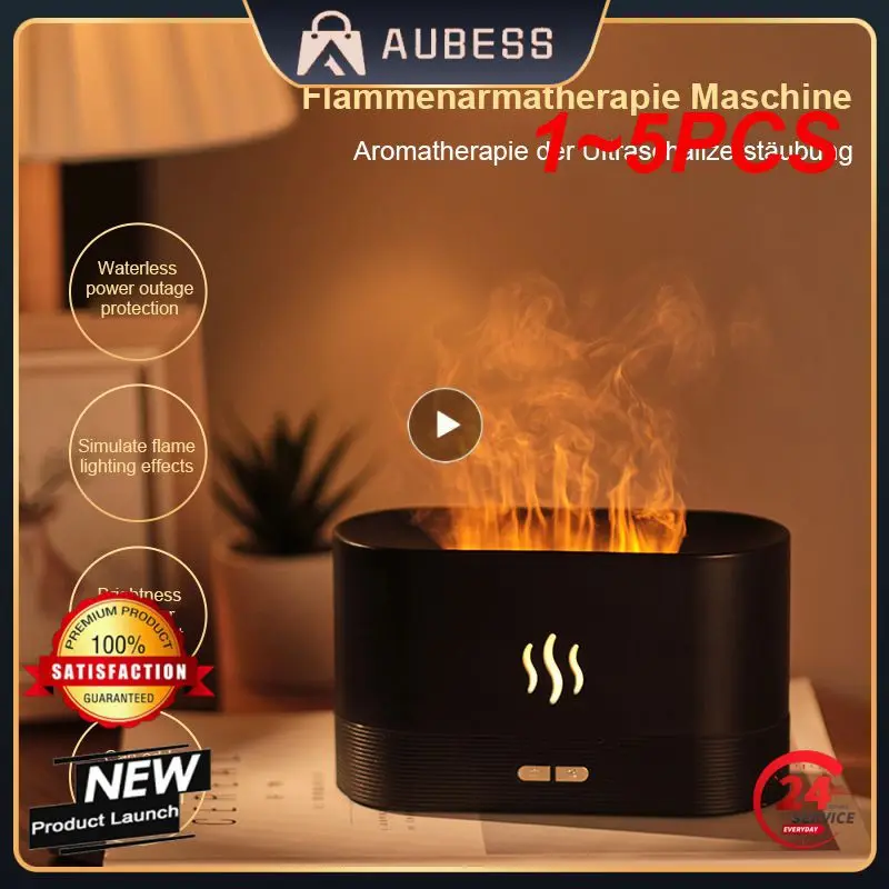

Увлажнитель воздуха ультразвуковой с имитацией пламени, USB, 1-5 шт.