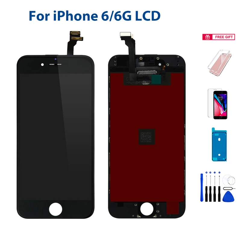 

Лучший TFT LCD для iPhone 6 LCD дисплей 3D сенсорный дигитайзер экран в сборе для A1549 A1586 A1589 A1522 A1524 Pantalla Замена