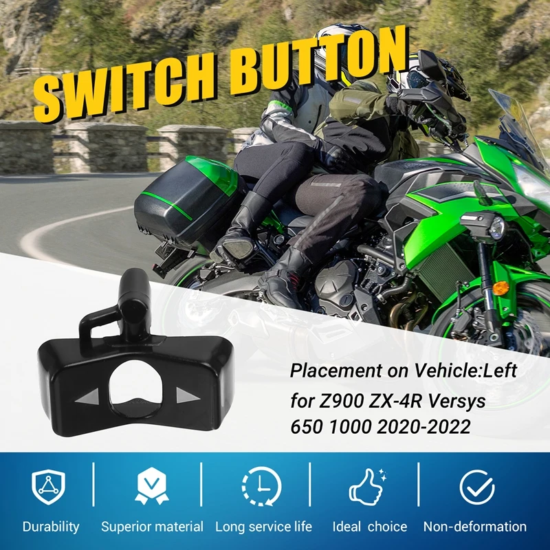 Левая комбинированная кнопка переключения для мотоцикла Kawasaki Z900 ZX-4RR Versys 650 1000
