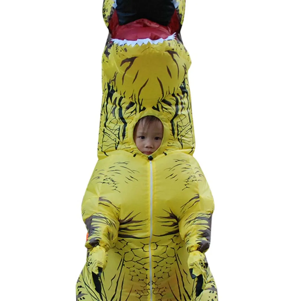 Аниме надувной костюм T-REX Косплей костюмы динозавр маскарадный талисман карнива