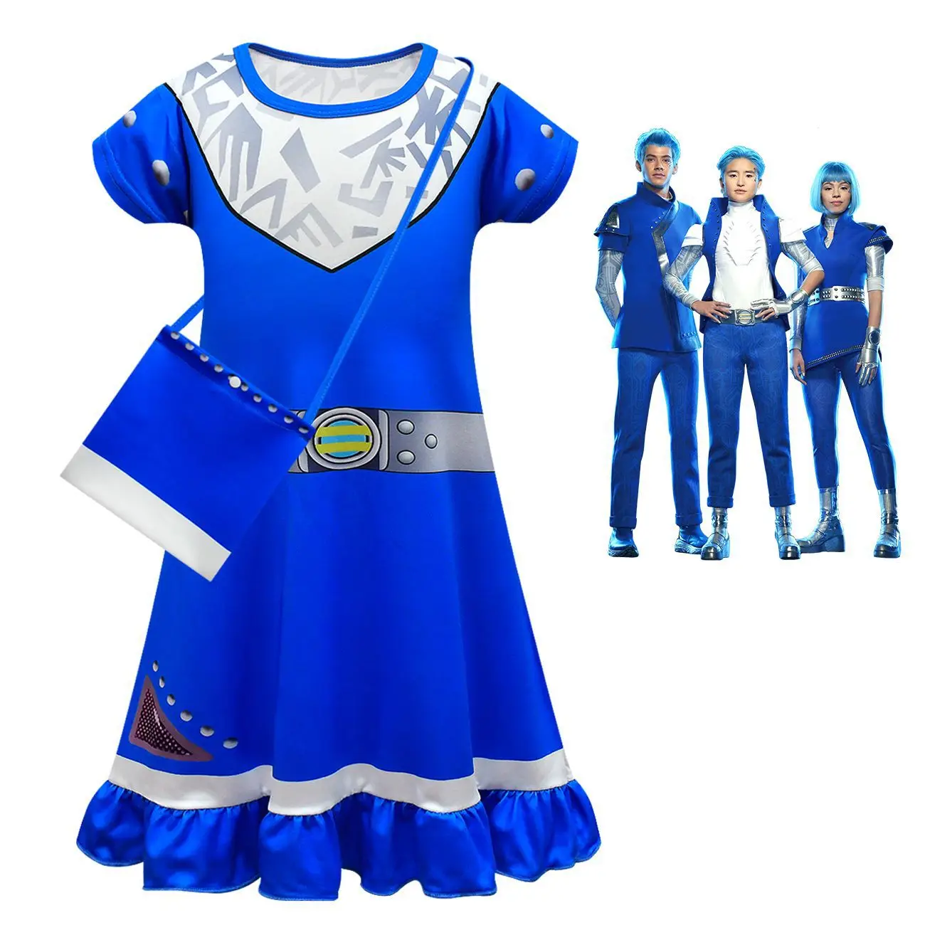 Карнавальный костюм для девочек на Хэллоуин зомби 3 Эддисона косплея детский