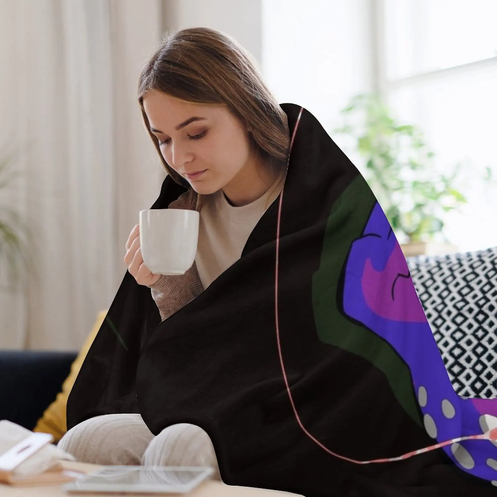 Одеяло Rain World Downpour Slugcat Spearmaster