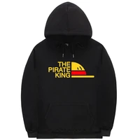 japan anime one piece print hoodie the pirate king letter logo hoodies luffy graphic sweatshirt men women cotton hooded pullover