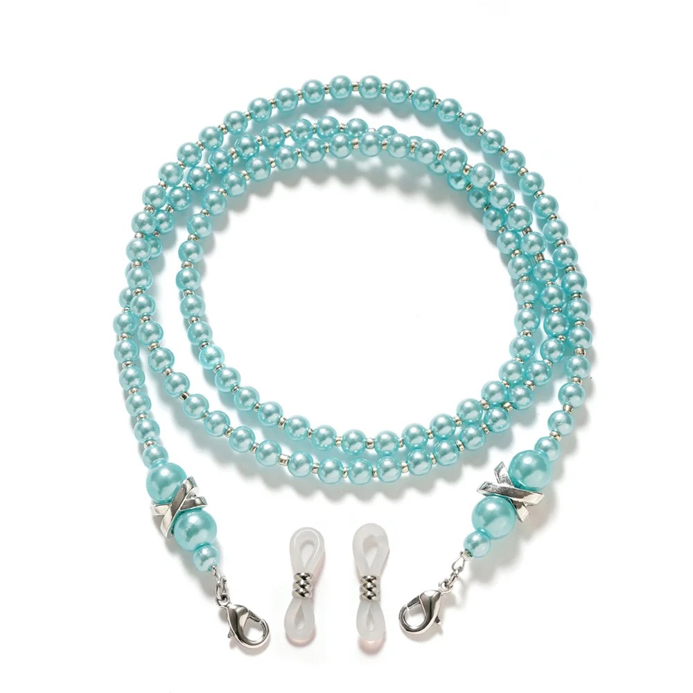 

Fashion Women Glassess Chain Handmade Pearl Beaded Eyeglass Chain Cord Holder Rope Non-Slip Mask Lanyard Sunglases Accessories