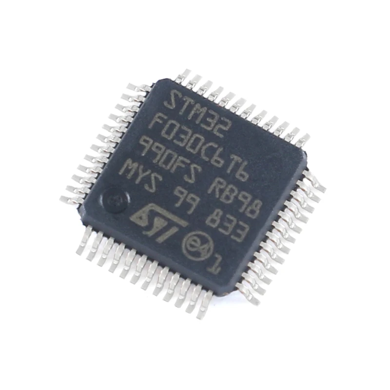 

10PCS/Pack New OriginalSTM32F030C6T6 LQFP-48 ARM Cortex-M0 32-bit microcontroller -MCU