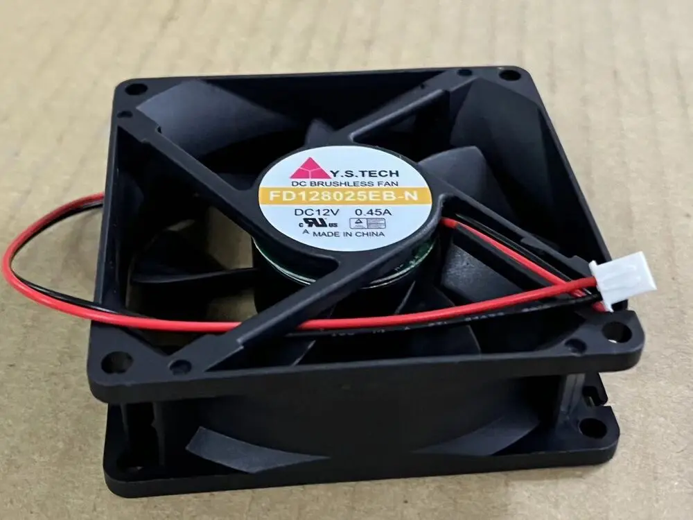 1 шт. и. S.TECH FD128025EB-N охлаждающий вентилятор 12 В 0,45 А 2 контакта 80*25 мм