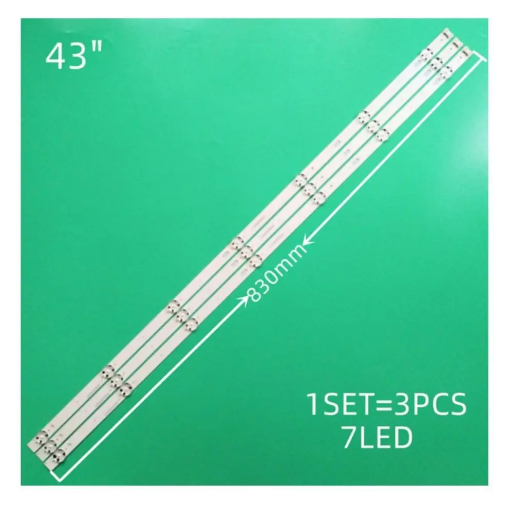 Светодиодная подсветка для LG 43UJ657V 43LJ594V 43LJ624V 43LJ634V 43LJ614V 43LJ61_FHD_S L 43LJ5150 43LH515V 43UJ65_UHD_A/B, 3 шт.