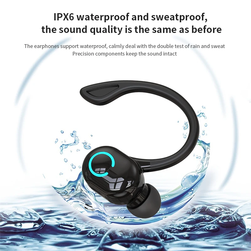Bluetooth 5.2 Wireless Headsets Earbuds Sport In-ear with Mic Mini Handsfree Earphones 24Hrs Headphones for iPhone xiaomi - купить по