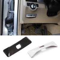 for mercedes benz glk c class w204 carbon fiber car electronic parking brake epb switch button trim cover p button switch cover