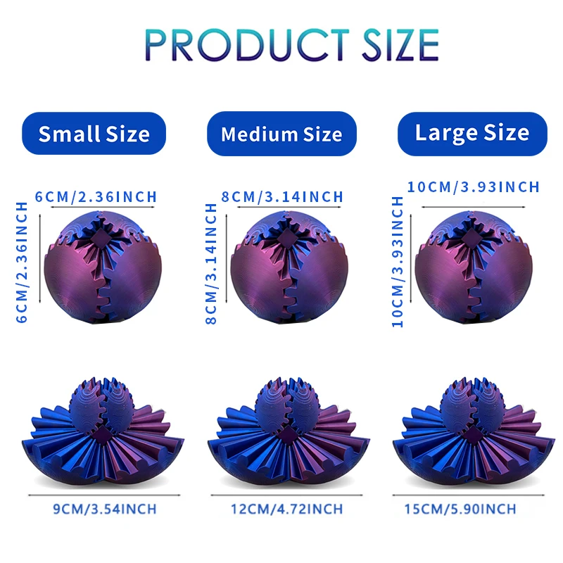 Спиннеры С 3d Принтом Для Оборудования Вращающиеся Шарики Украшения Рабочего