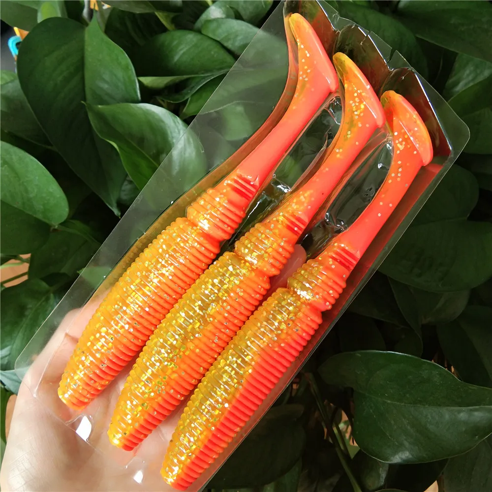 Noeby 3 шт. 17 5 см 40 г силиконовая Мягкая приманка в виде гольяна свимбейт воблеры для