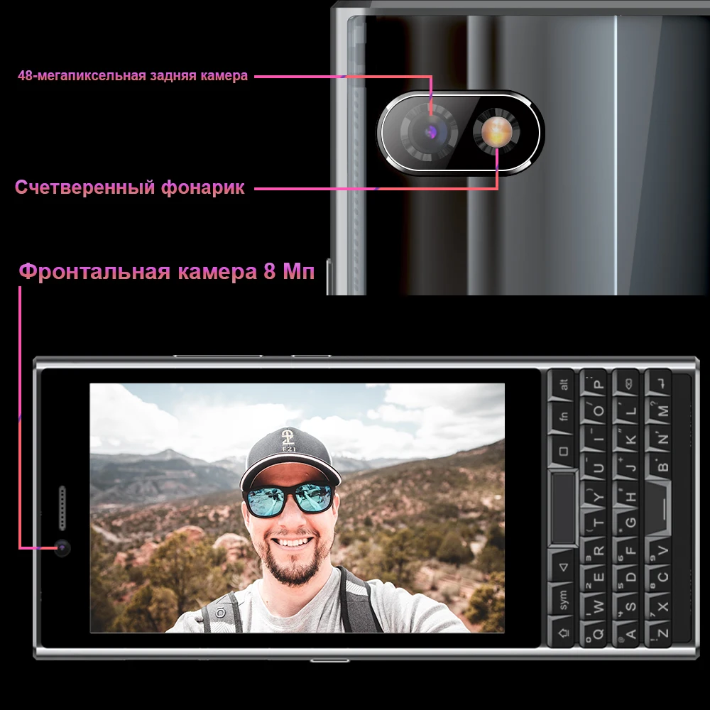 Фото Unihertz TITAN SLIM 6 ГБ 256 ГБ Android английский русский Qwerty клавиатура Восьмиядерный мобильный телефон 4100 мАч Octa Core №5