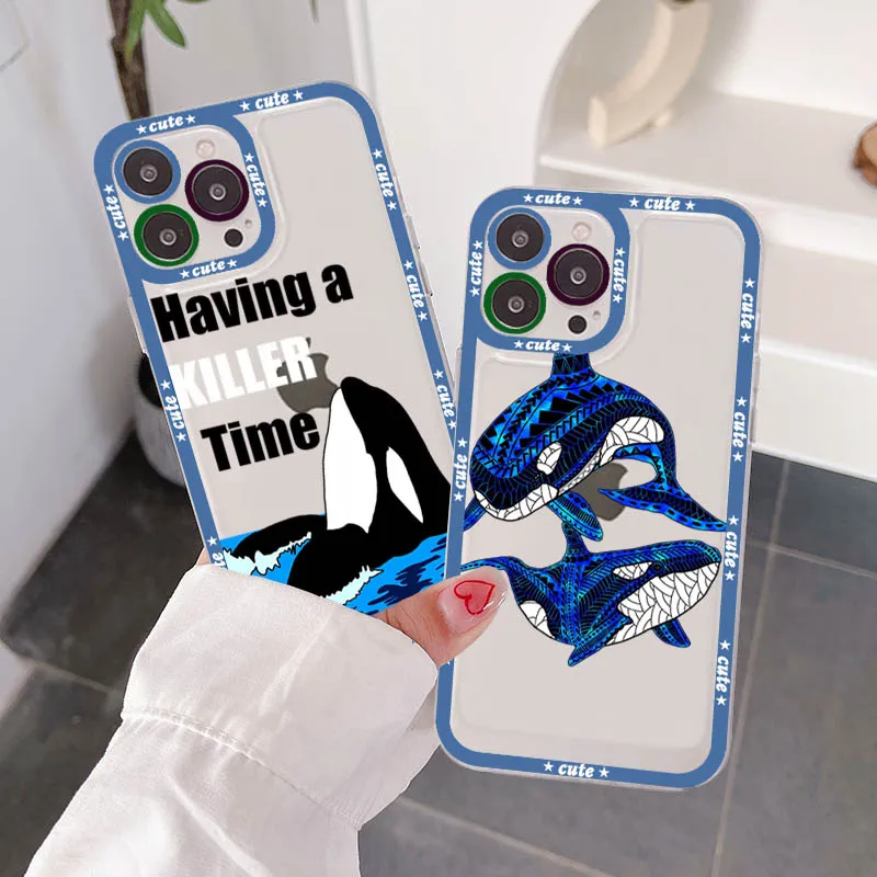 

Underwater World Cute Whale Phone Case for iPhone 11 12 13 Mini Pro Max 14 Pro Max Case shell