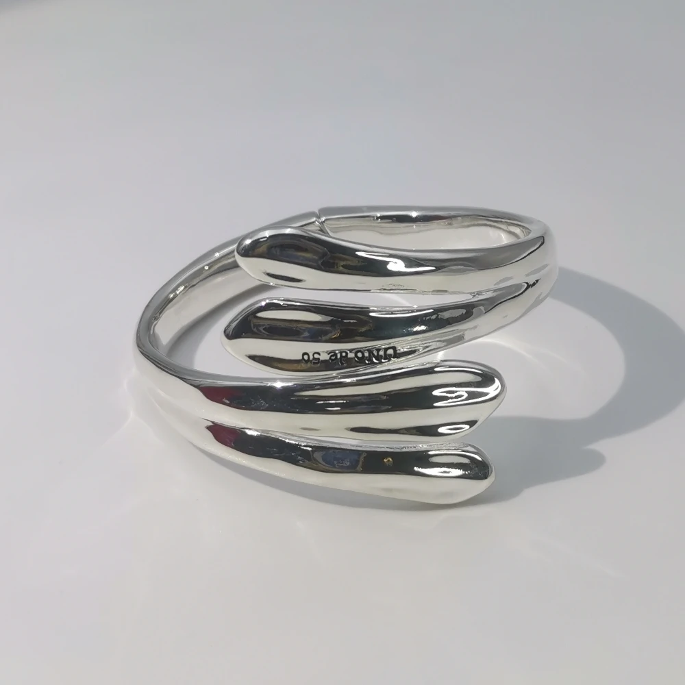 2024 Испания ювелирные изделия UNOde премиум дизайн серебряное перо регулируемый