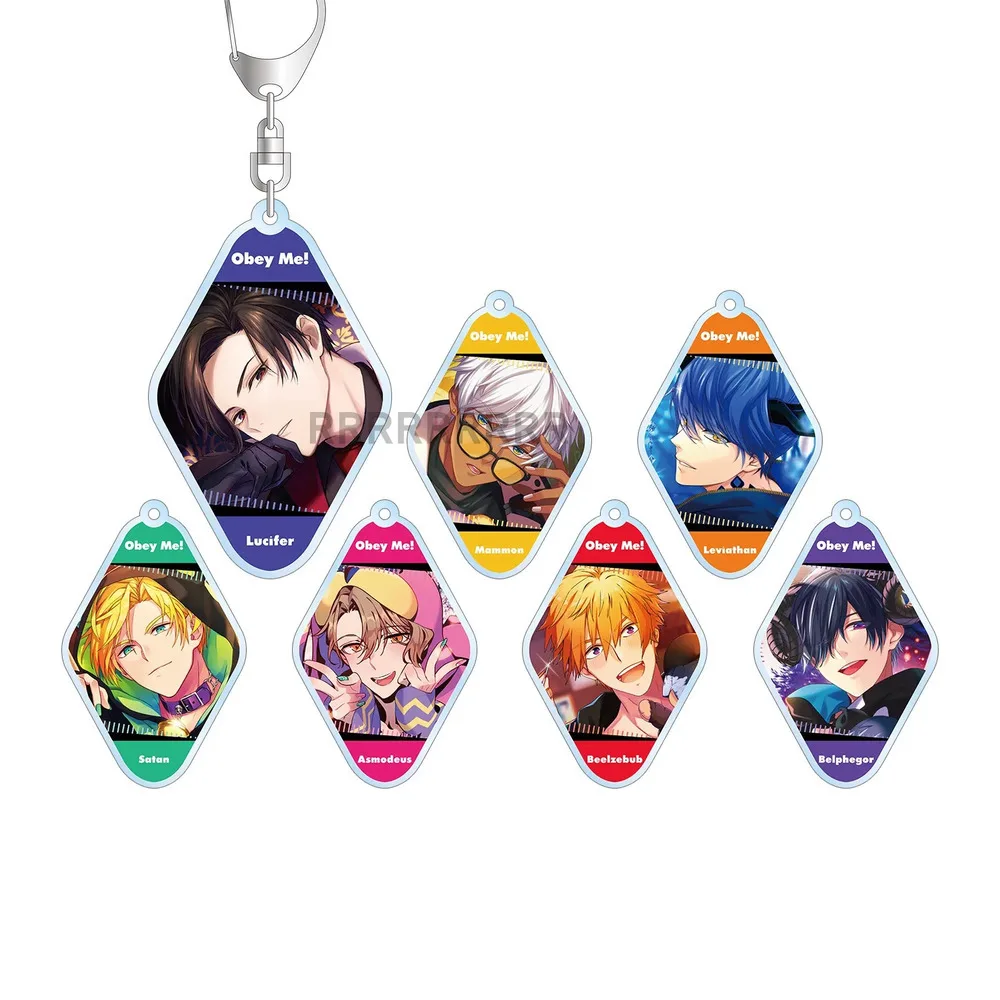 Игра 2-Obey Me брелок кукла аниме Belphegor Люцифер Мамон Левиафан Асмодес Вельзеуб