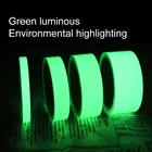 Зеленая светящаяся лента 3 10 м, самоклеящиеся светящиеся наклейки, декоративные флуоресцентные ленты для сцены, предупреждающие наклейки, самосветящиеся