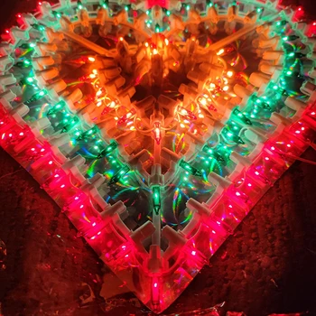 LED Lantern Peacock Light Love Five-pointed Star Sun Light String Christmas Wedding Party Plug-in Decoration New Year Props 6
