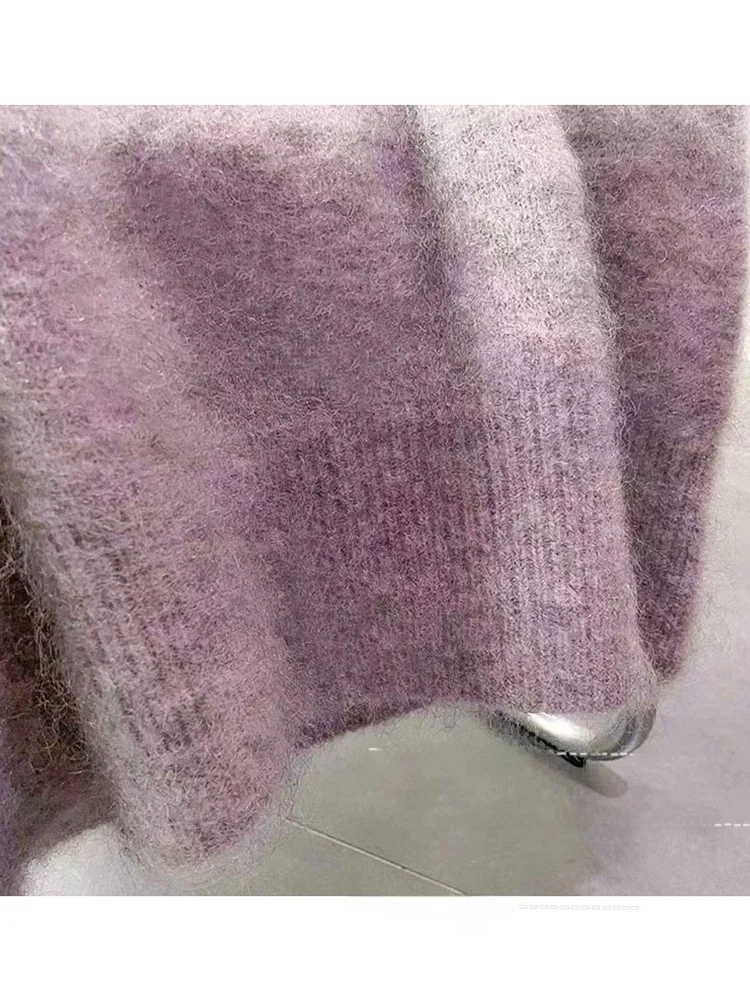 Европейский и американский осенне-зимний новый пуловер женский свободный свитер