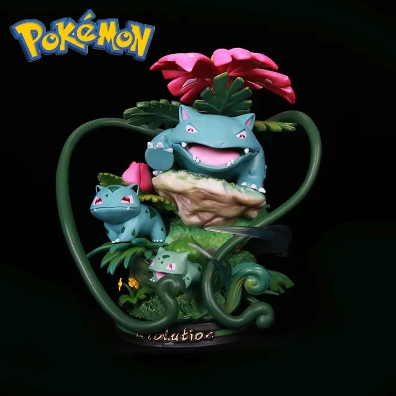 Pokemon Dragonite Blastoise Venusaur Gengar Led Light Evolution Mewtwo Фигурка Чаризард ПВХ Аниме Статуя Модель