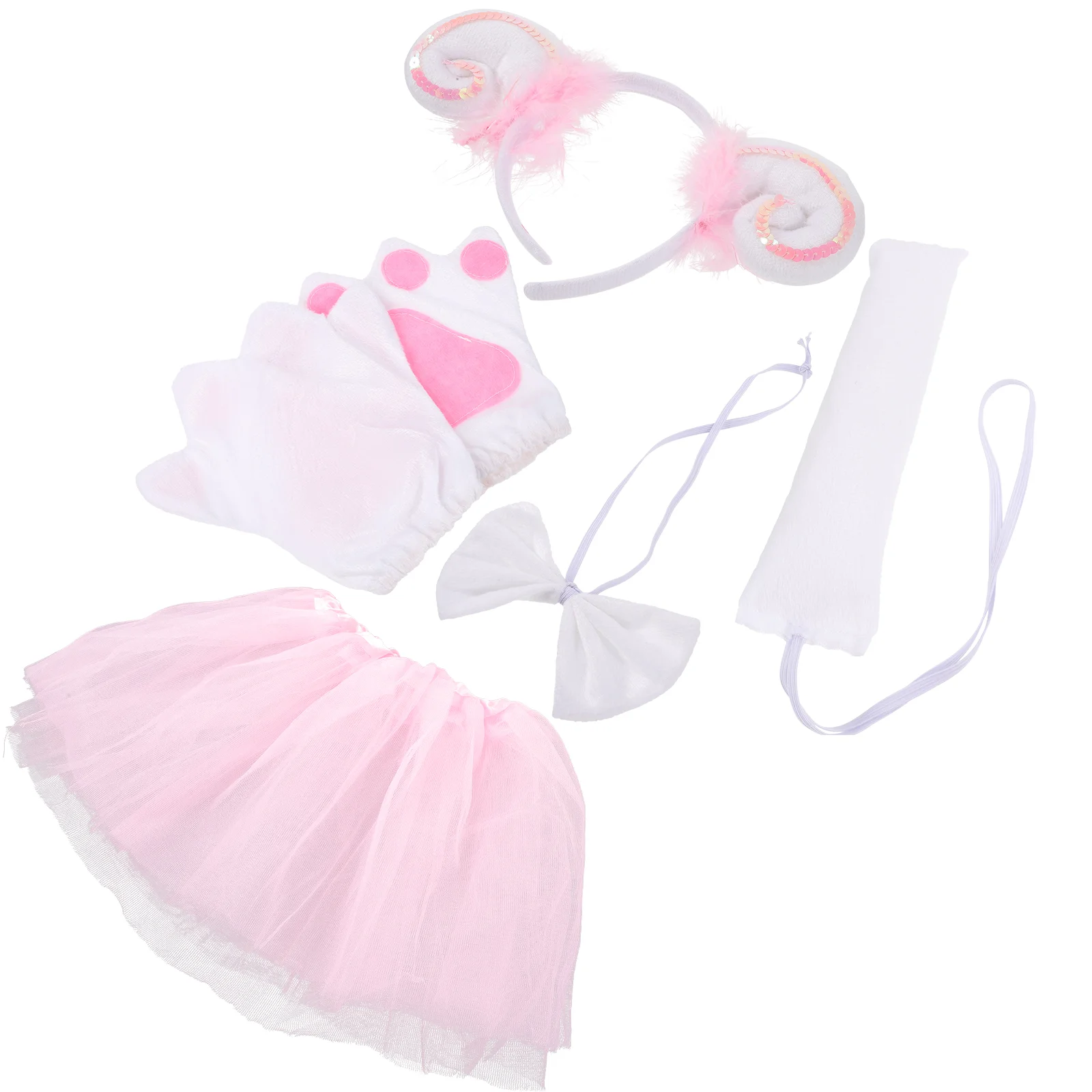 

Sheep Horn Headband Decor Animal Costume Accessory Performance Prop Girls Outfits Party Headbands Prom Tail