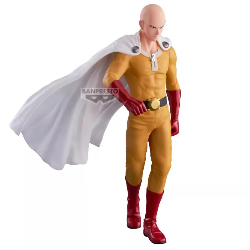 Фото Bandai Original Banpresto Аниме ONE PUNCH-MAN Сайтама Бариста ПВХ Фигурка Модель Коллекционные Игрушки №3