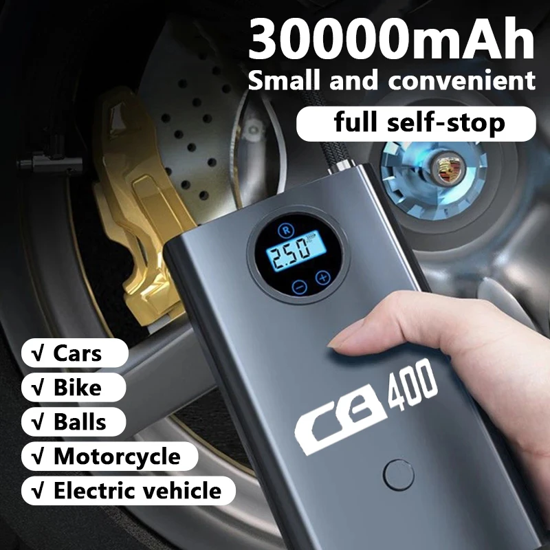 

Car Wireless Air Pump Mini Portable Air Compressor 150PSI Tire Inflator for Honda cb400 Auto Accessories