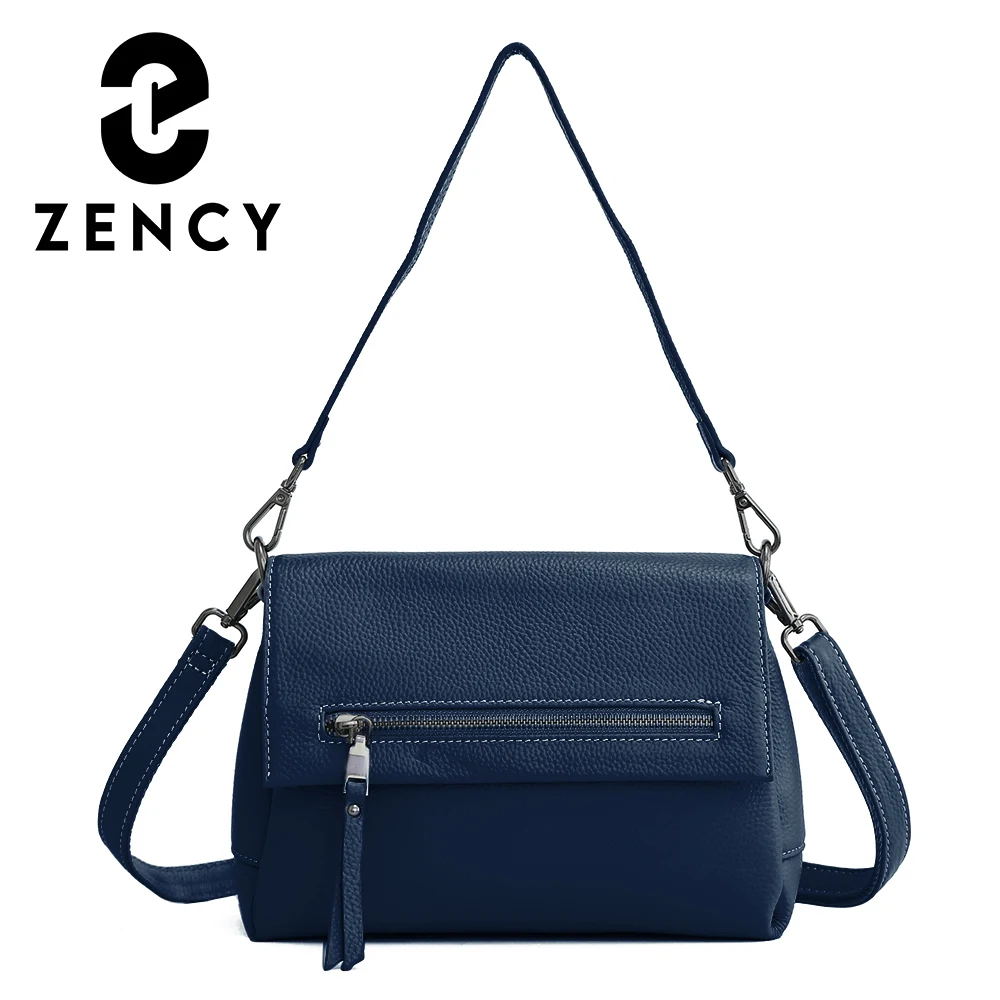 

Zency Spring Top Layer Leather Vintage Shoulder Women Square Casual Simple Female Luxury Handbag Crossbody Bag Shopper To-handle