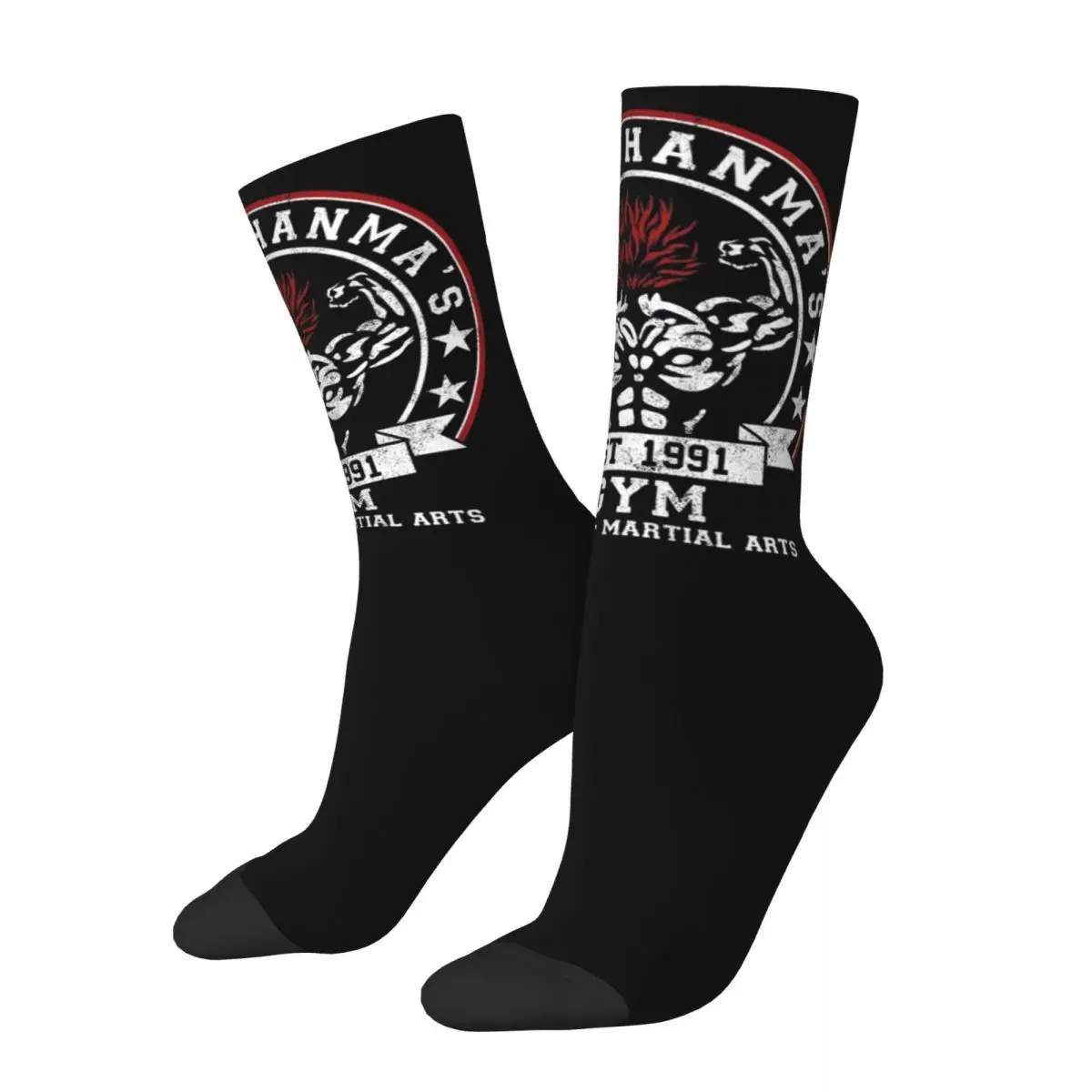 

Men's Socks Baki The Grappler Yuujiro Hanma The Ogre Socks Merch Warm Graphic Socks