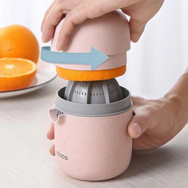 

Hand Fruit Juicer Citrus Orange Squeezer Lid Rotation Press Anti-Slip Reamer for Lemon Lime Grapefruit Capacity Machine