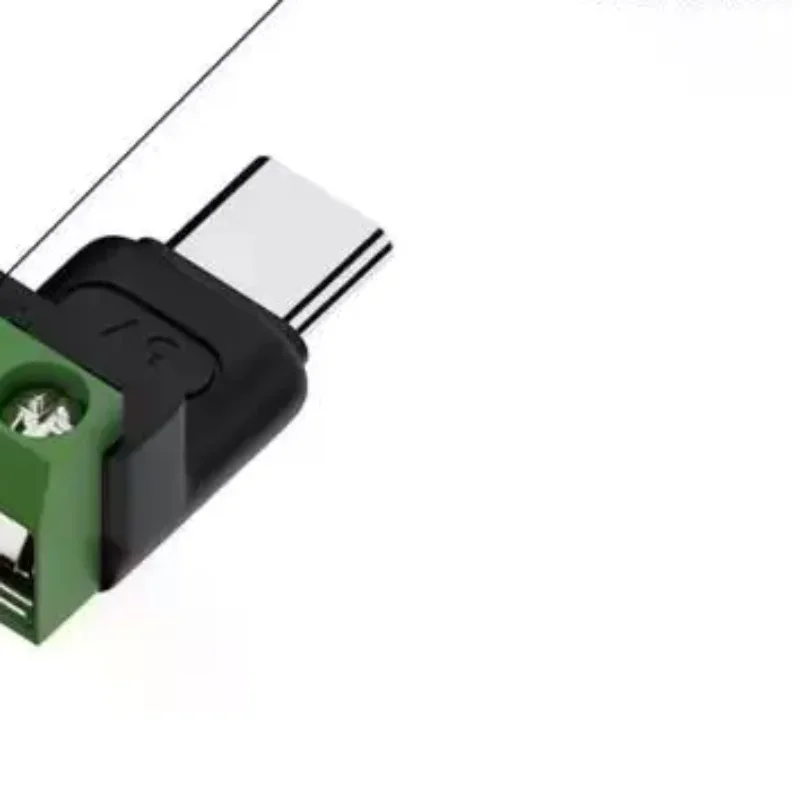 Фото Беспаечный зарядный разъем Type C/Micro Female на 2-контактную клеммную колодку, 5В USB-C, с винтовыми клеммами, беспаечный штекер, OTG-адаптеры №2