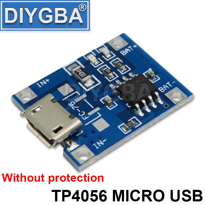FDKJGECF 5V Micro USB 1A 18650 TP4056 литиевая батарея зарядная плата с защитным зарядным
