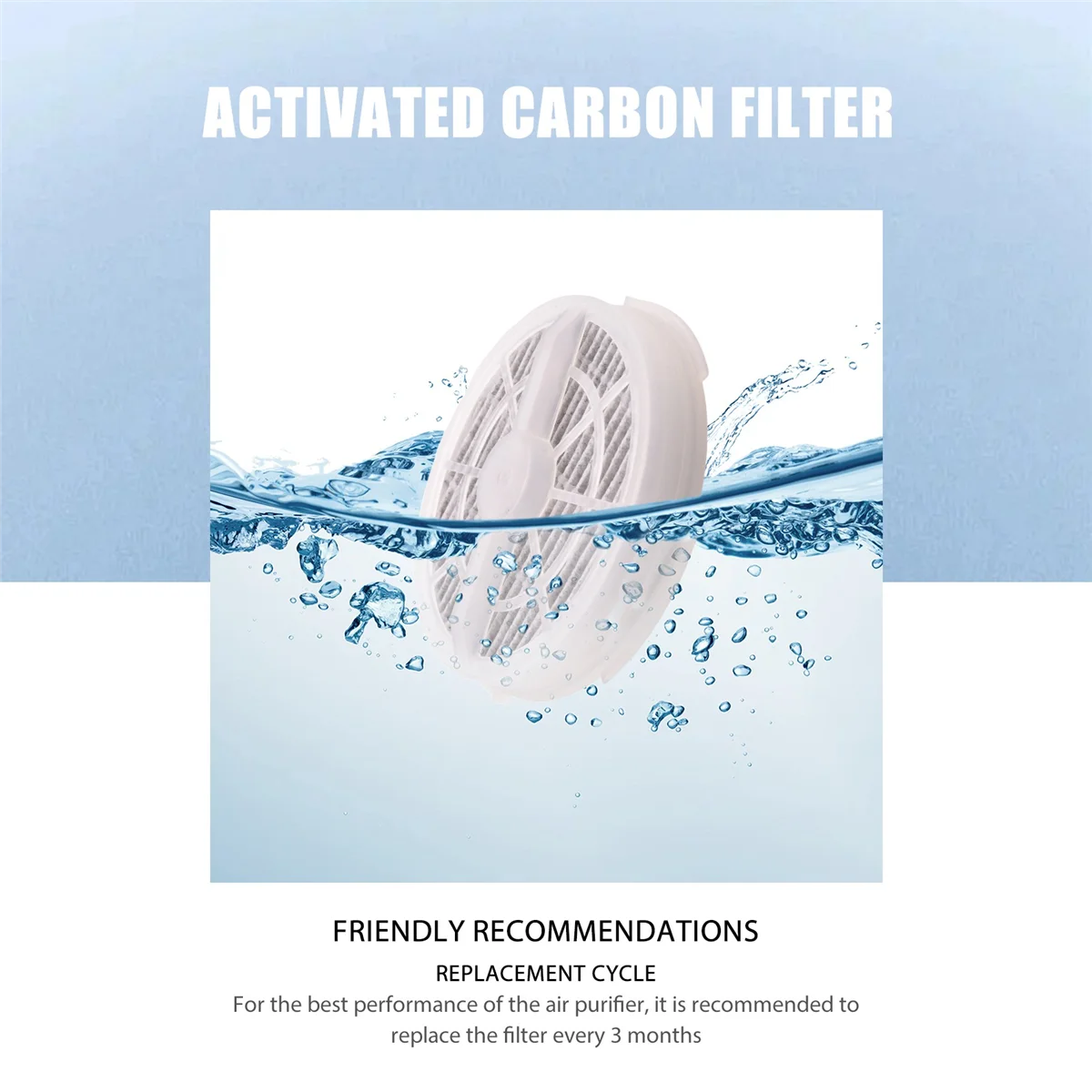 Сменный фильтр True HEPA 4 шт. совместимый с настольным очистителем воздуха RIGOGLIOSO GL2103