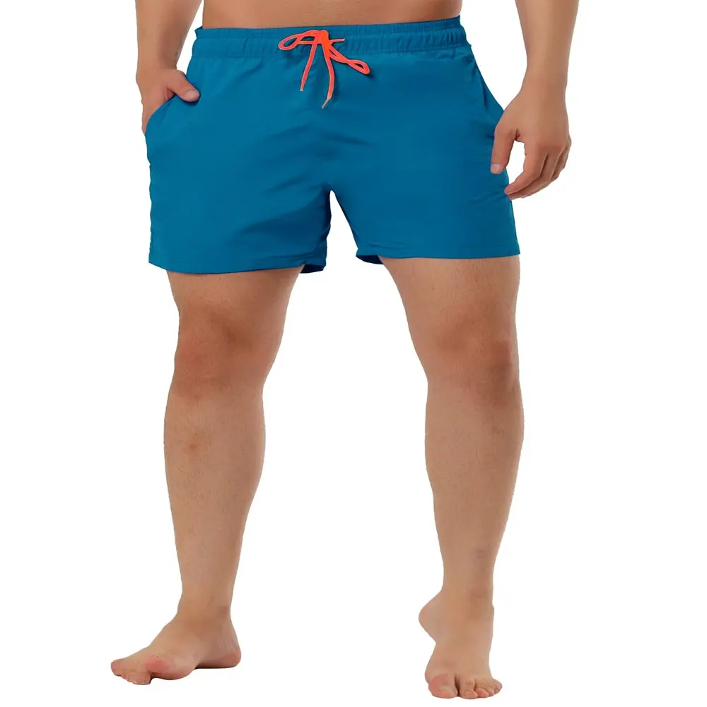 

Men's Summer Beach Shorts Mesh Lining Drawstring Waist Swim Shorts